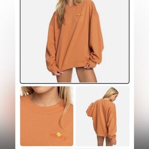 Roxy Kate Bosworth collection orange sweatshirt